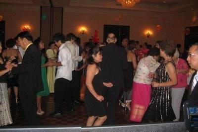 Guests dancing