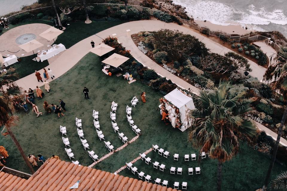 Drone Wedding in Laguna Niguel