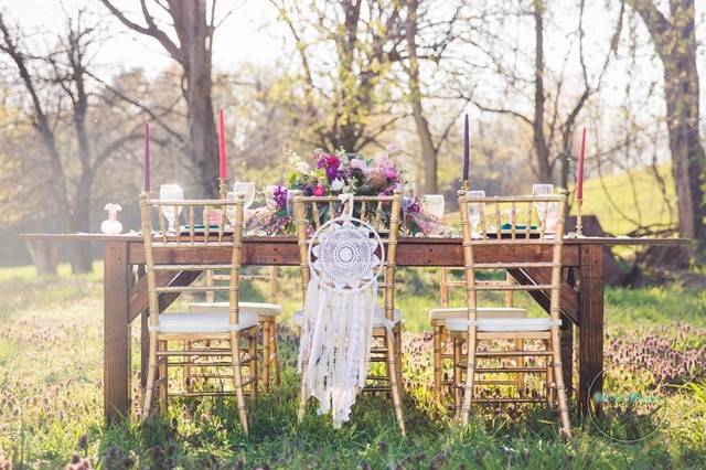 Rustic table and decor