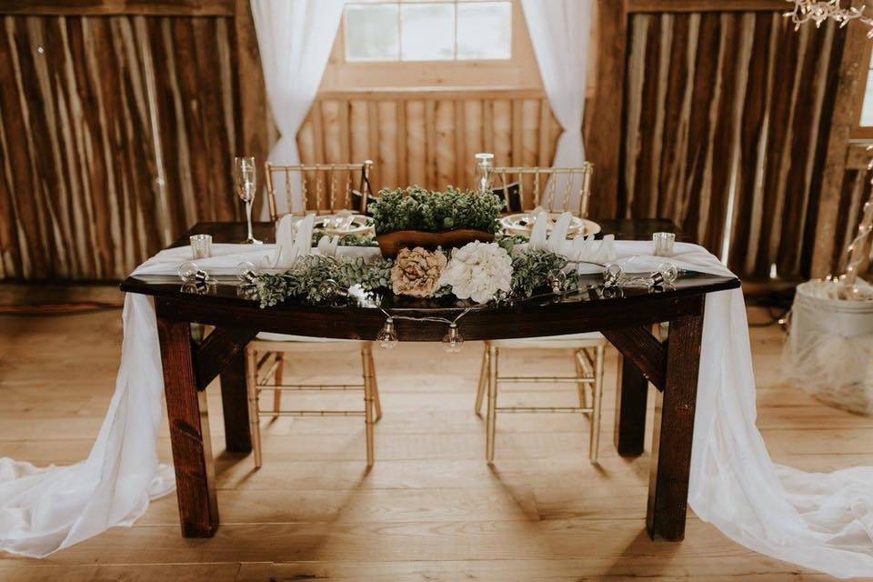 Newlyweds' table