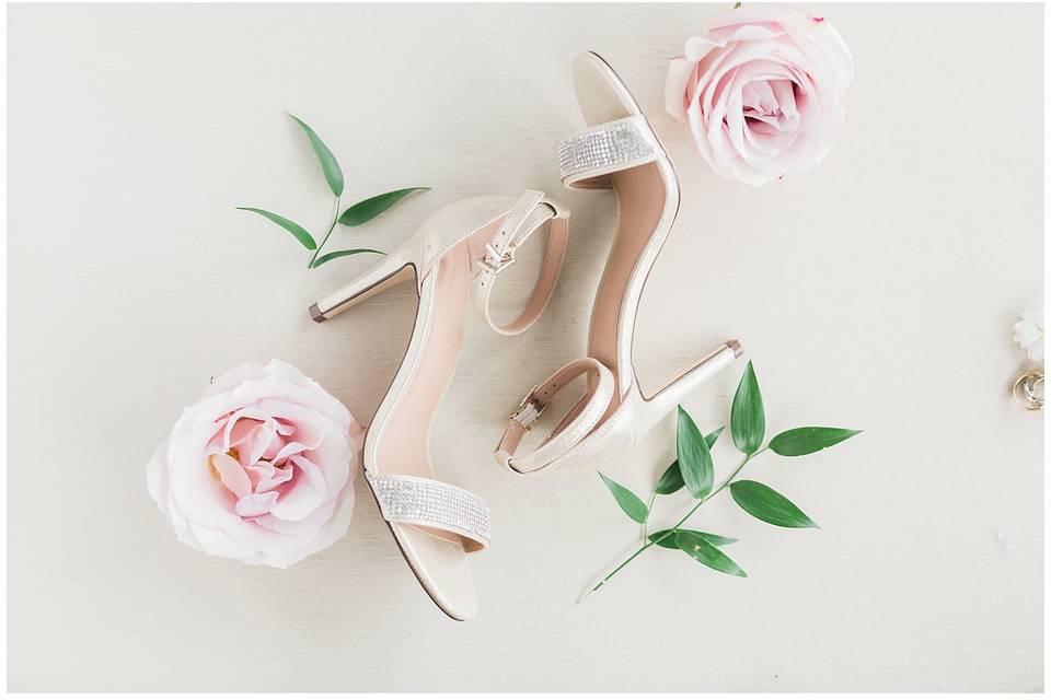 Wedding Shoes with Florals