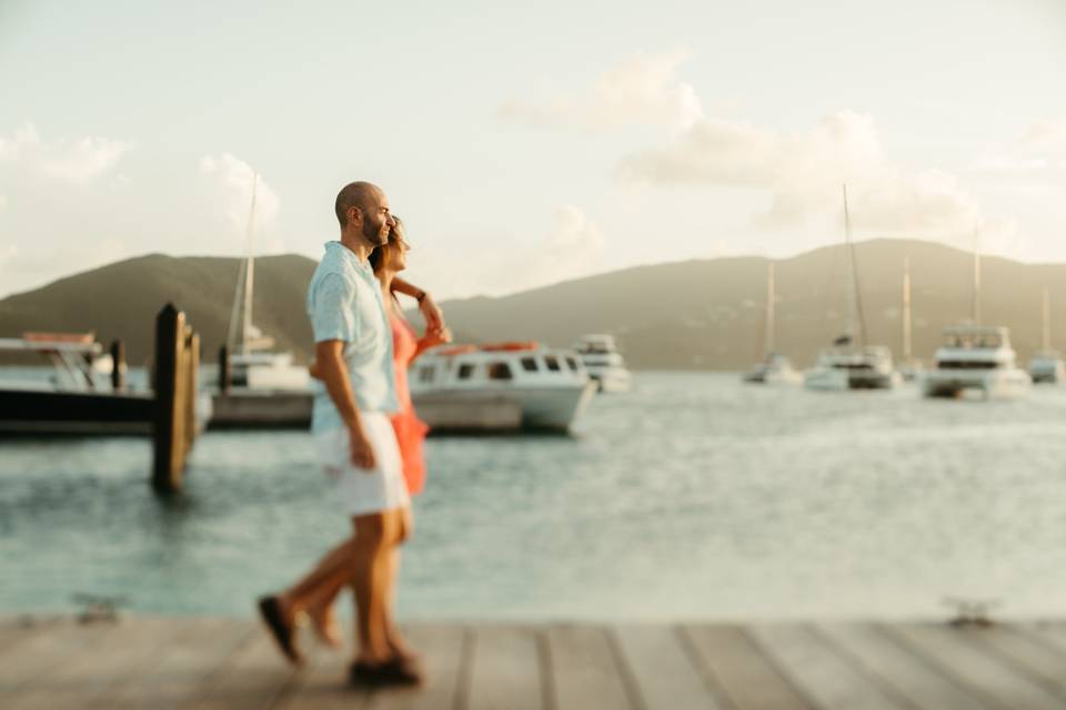 Moments on the dock