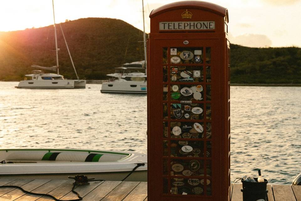 Phone Booth on the dock
