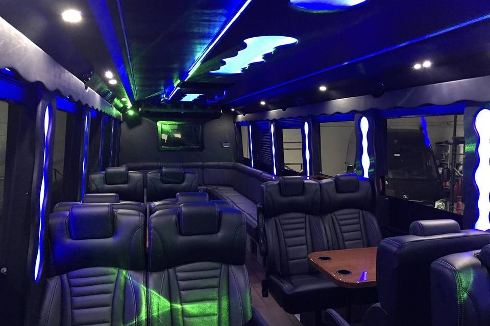 Executive Limo Bus Interior