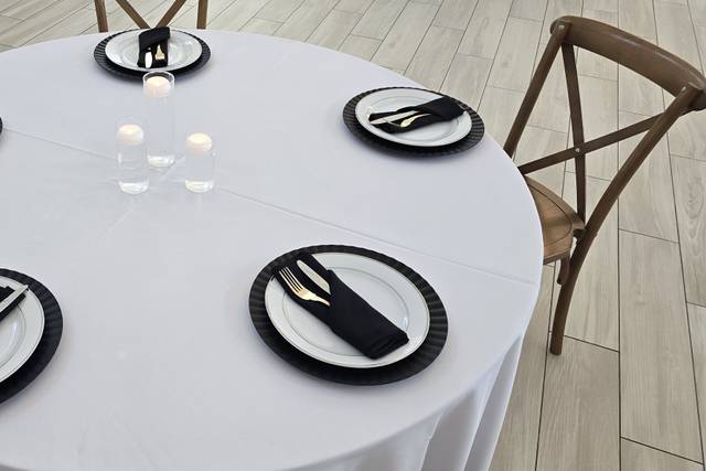 Black and White Wedding Tables