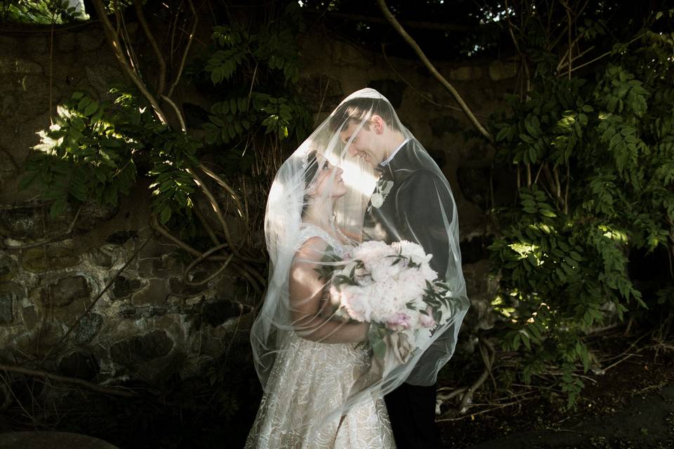 Couple in veil