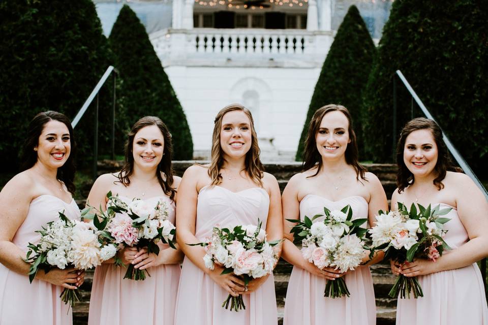 Styled bridesmaids