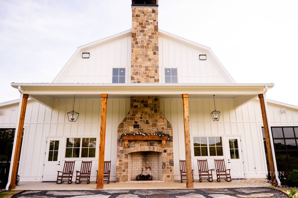 Back of Wedding Venue