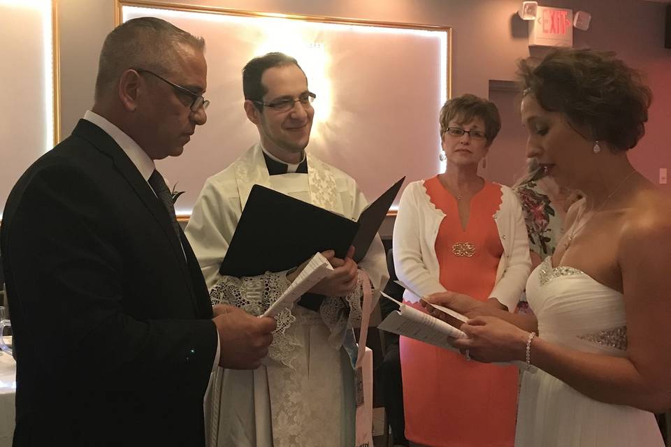Reciting vows