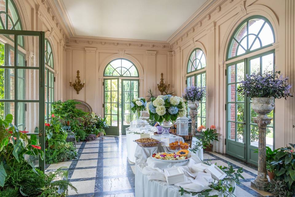 Filoli Gardens event setup
