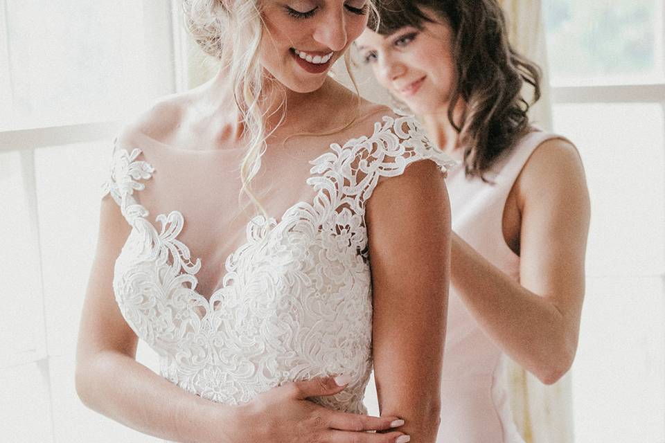 Bride Getting Ready