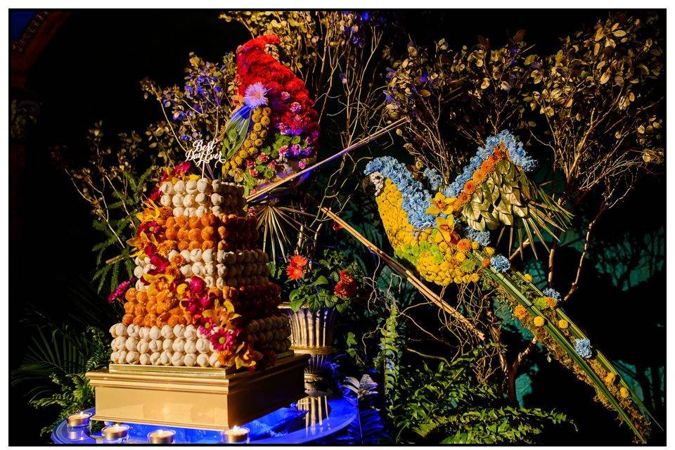 Parrot Flowers and Cake