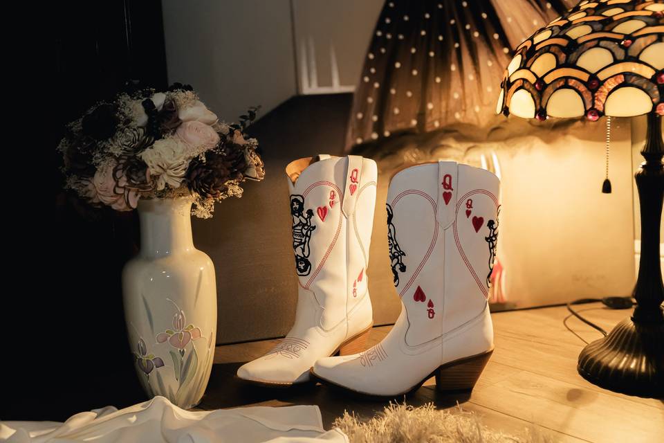 Rodeo Bride in the light