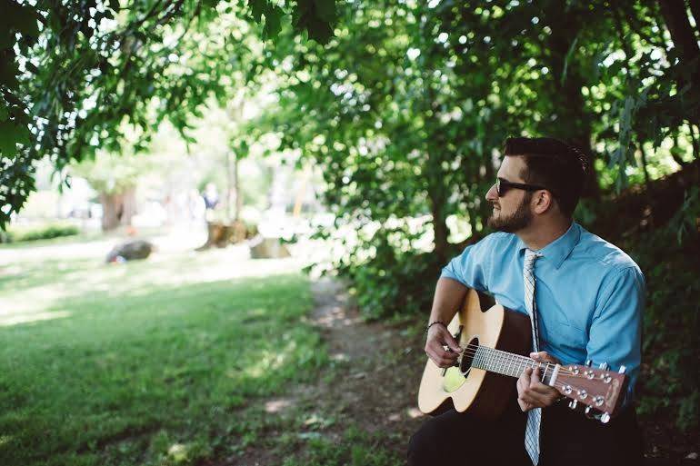@nickconsone, playing an acoustic set at a beautiful ceremony in Jackson, NH. We offer Piano, Guitar, Vocals and/or horns for ceremony music