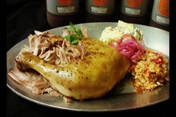 Smoked chicken plate