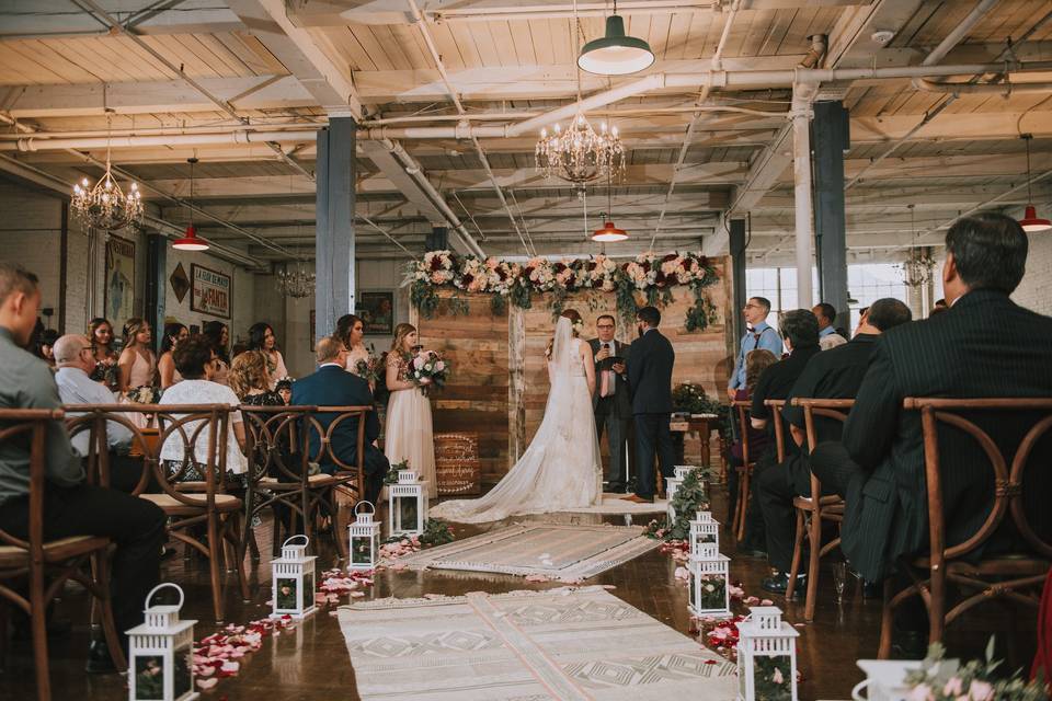 Bespoke aisle lanterns