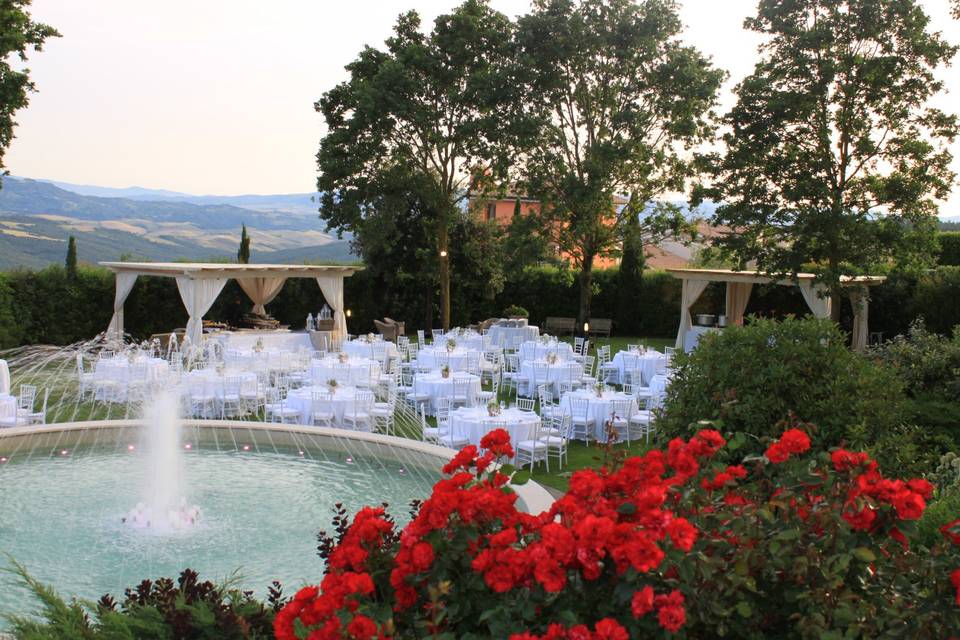 Bride and groom table