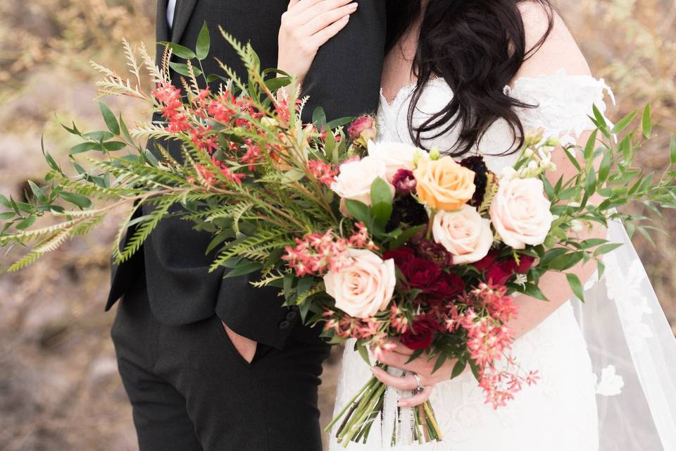 Romantic Style Bride and Groom