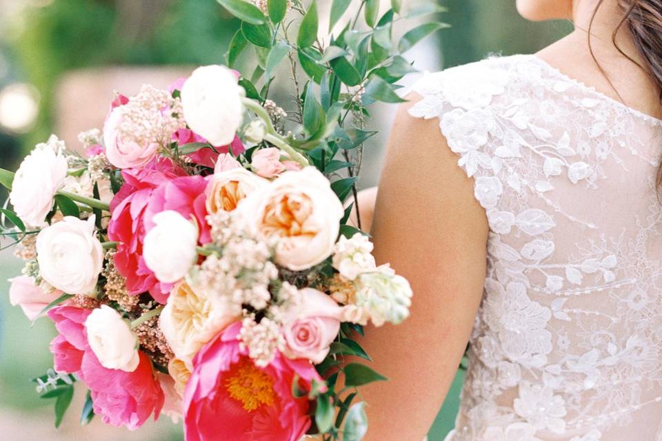 Peony and Ranunculus Bouquet