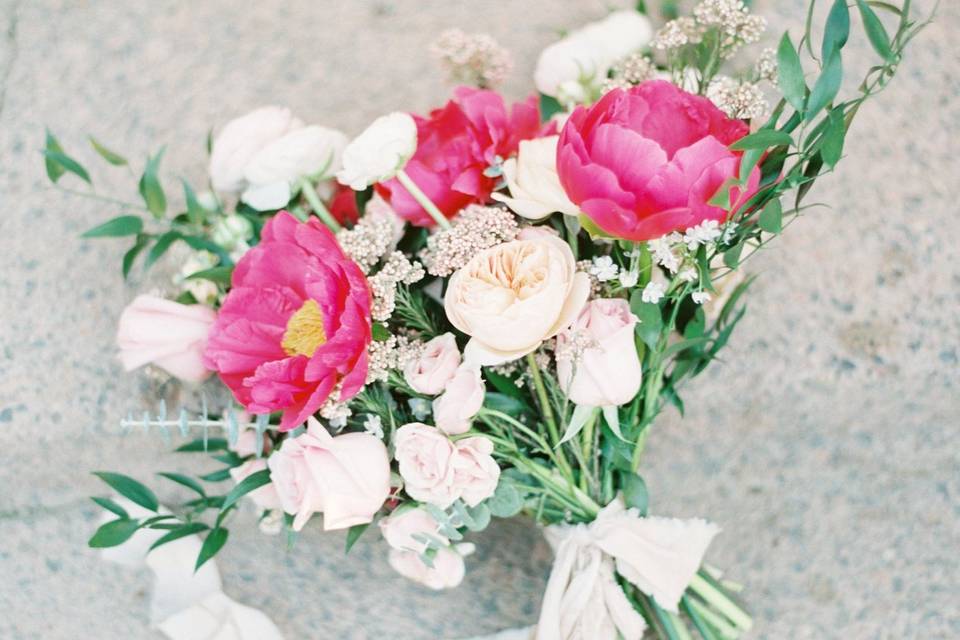 Pink and White Palette Bouquet