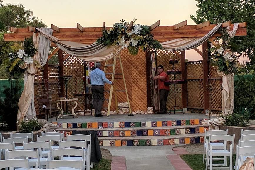 La Hacienda Garden Ceremony