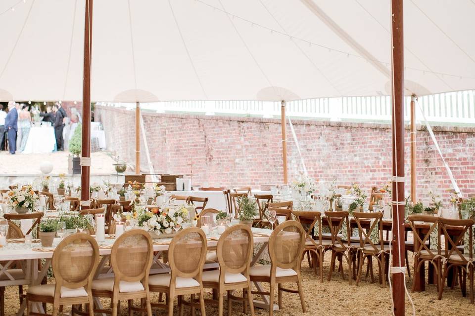 Tented reception