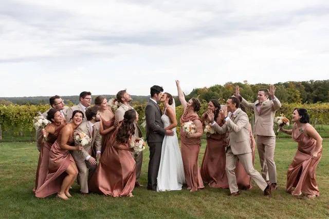 Wedding party celebration