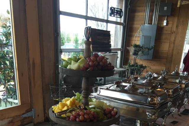 Buffet table