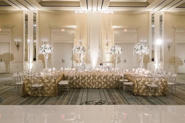 White dance floor