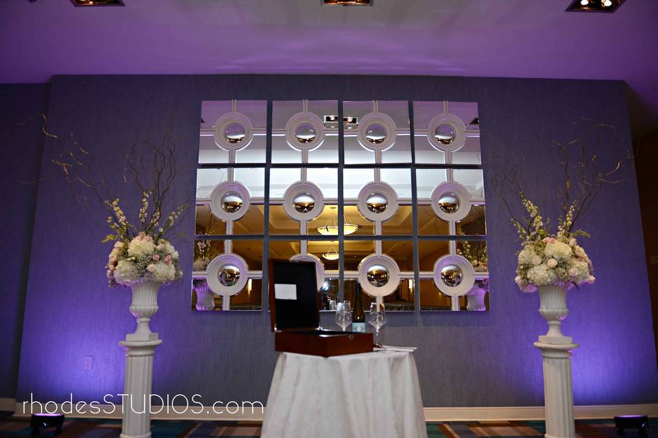 Simple Ceremony setup at 1805 on the Boulevard located in the Walt Disney World Resort. Call 407-827-7066 for more information. | www.1805ontheBoulevard.com