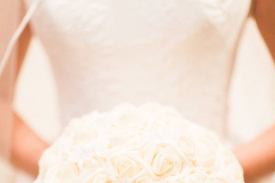 White wedding bouquet