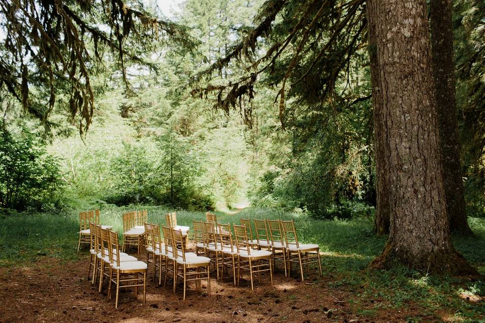 Outdoor wedding venue