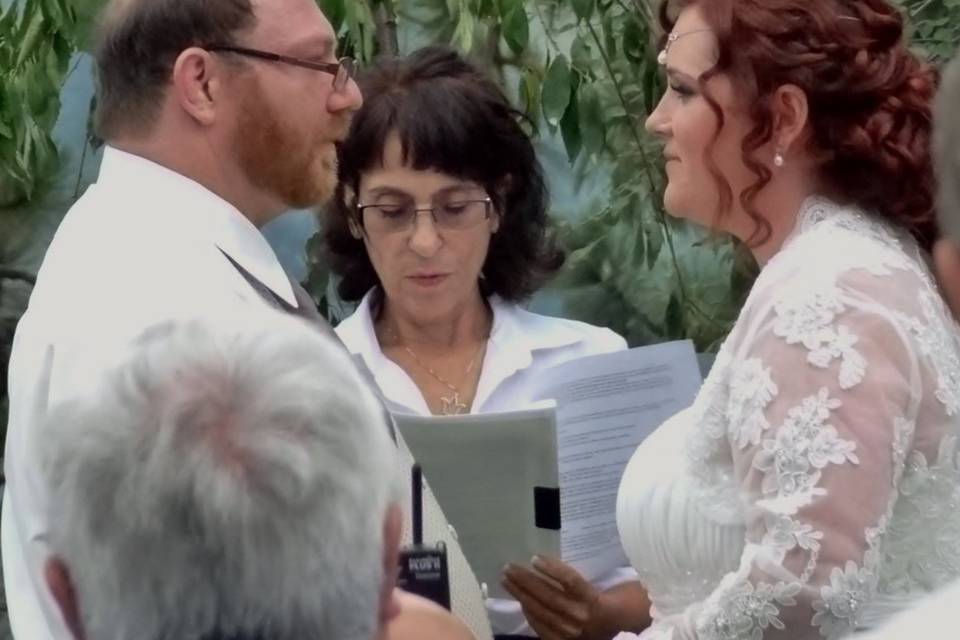 Officiating the wedding
