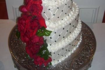 Four tiered cake