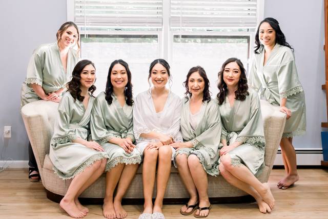 Liz & bridal party