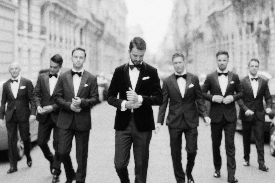Groomsmen Paris Wedding