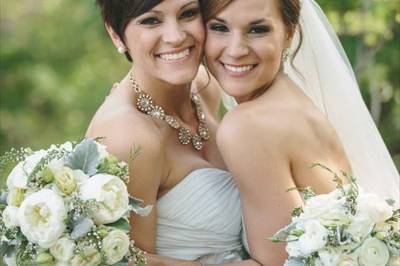 Bride and her maid of honor