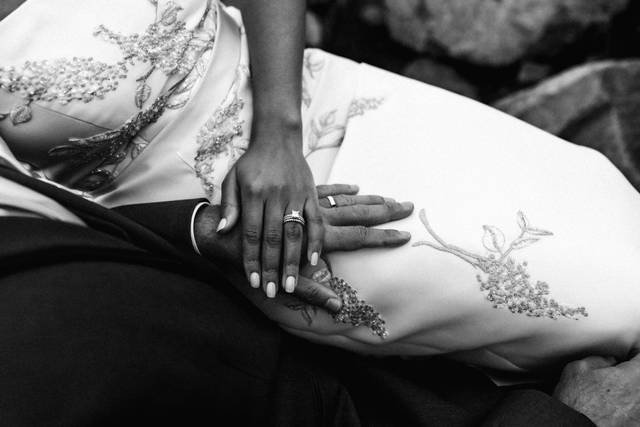 Anne Wedding Gown-Black and White