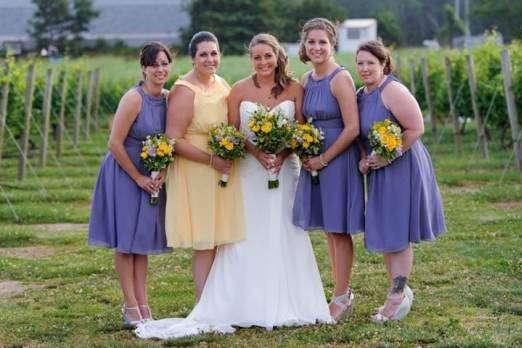 Beautiful bridal party