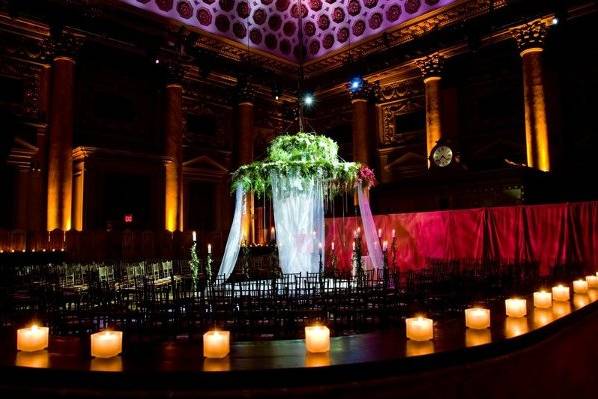 Wedding reception area