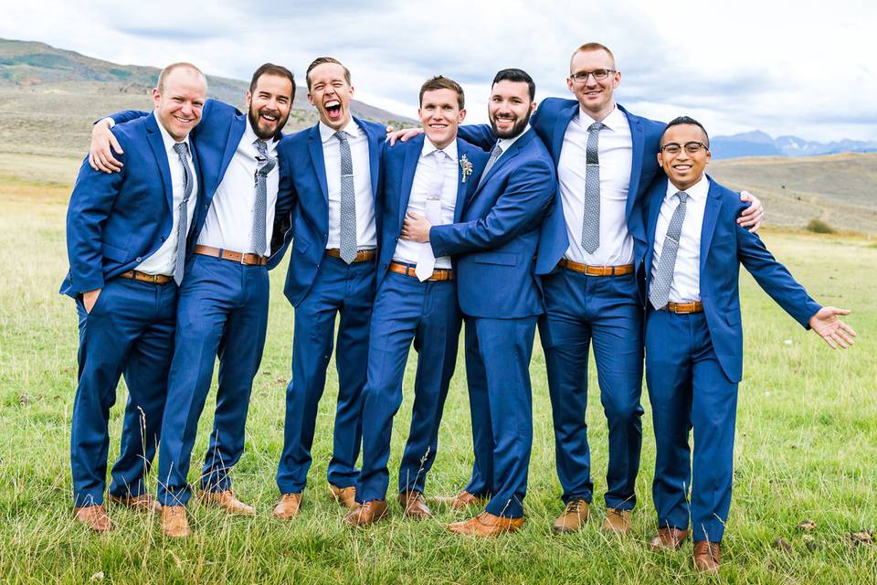 Groom and groomsmen