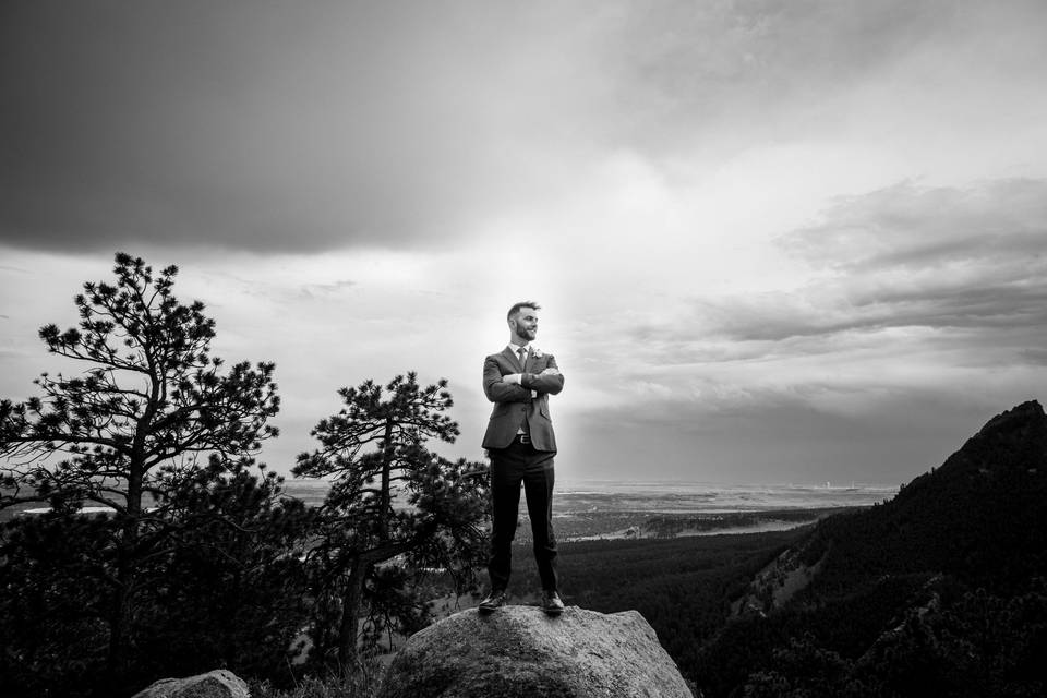 Groom portrait