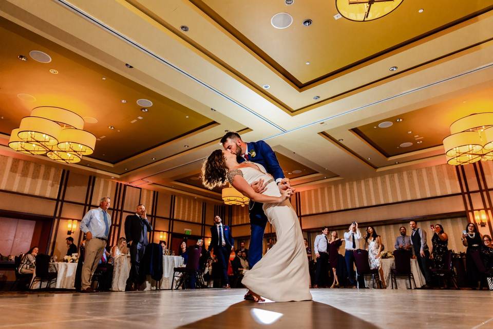 Couple first dance