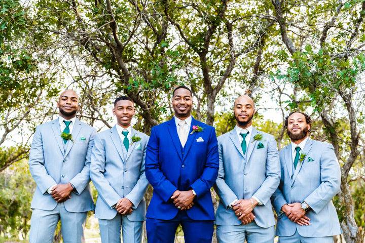 Handsome groomsmen