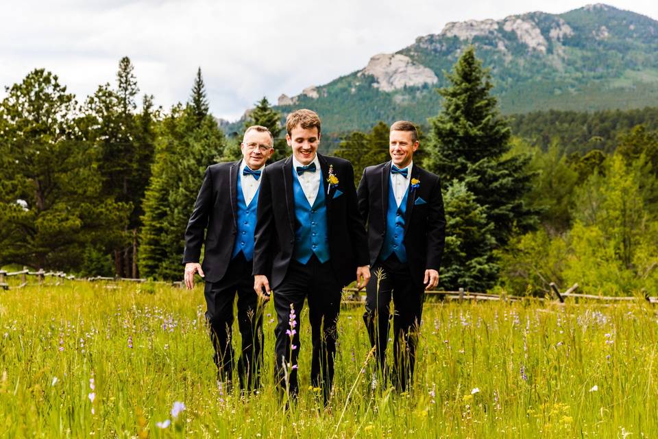 Groom and groomsmen