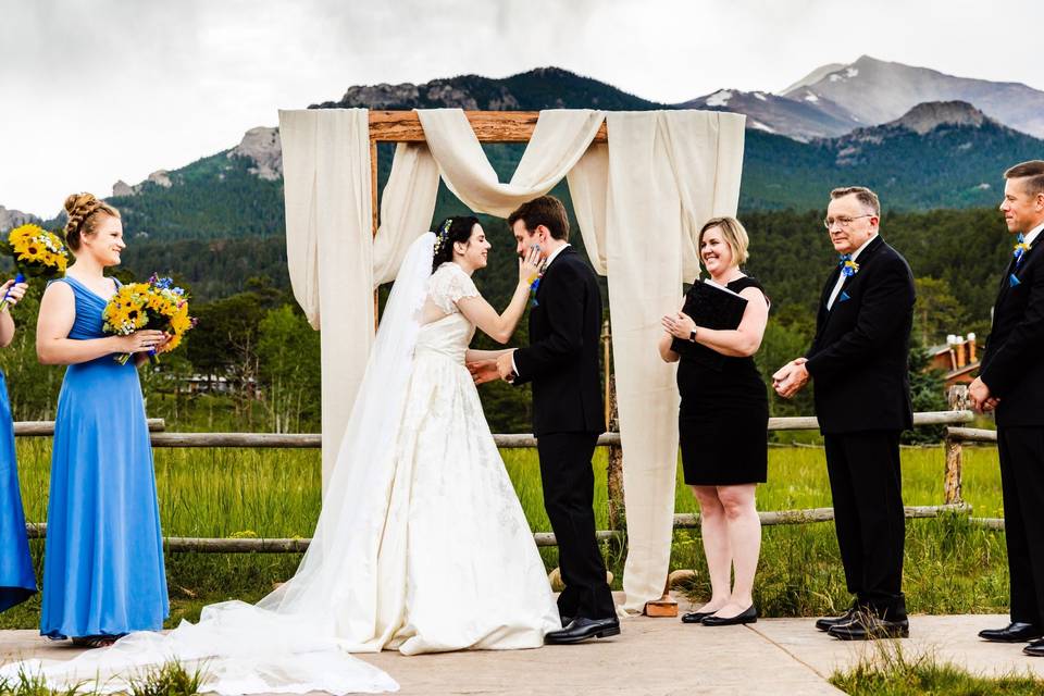 Groom cries during ceremony