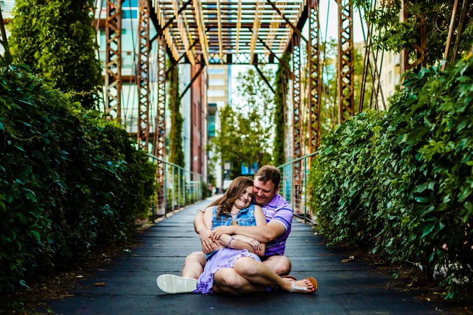Downtown engagement session