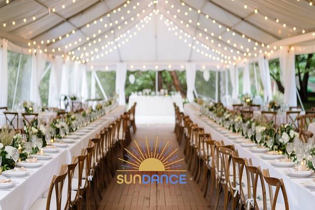 Outdoor tent wedding