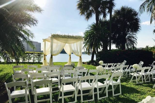 Wedding ceremony area