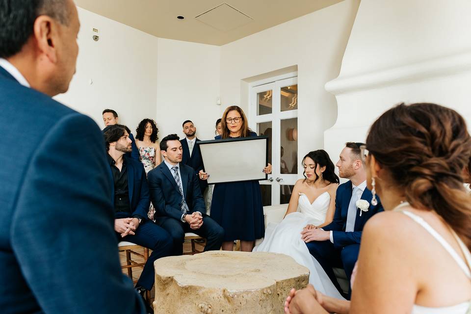 M &  M's Ketubah Signing